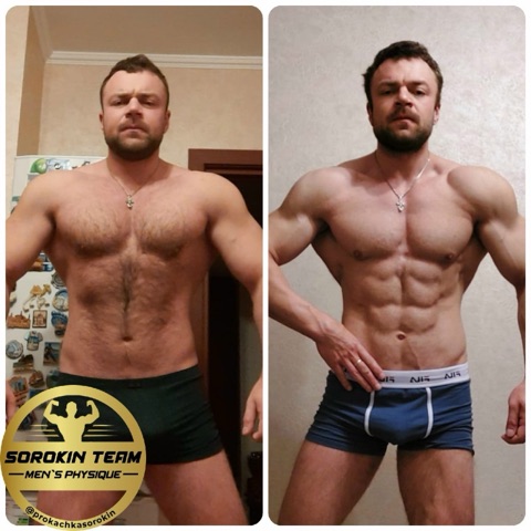 Максим, около минус 12 кг, силовые растут